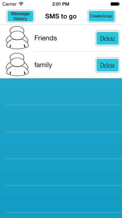 SMS to go - Send SMS to Group of Contacts