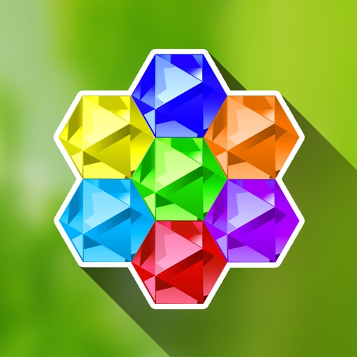 Hexazle - Hexagon Puzzle to connect, match and balance hexagons into snake or cross iOS App