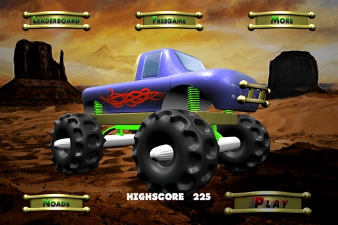 4 Wheels Monster Madness Pro - Cool speed big truck road racing screenshot 2
