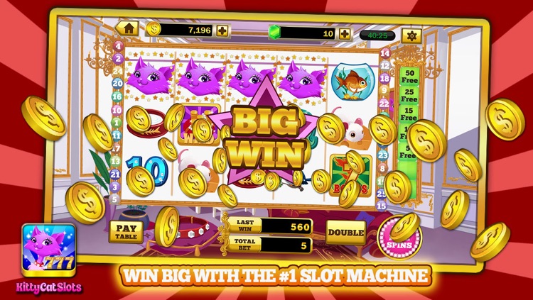 Kitty Cat Slots™ – FREE Premium Casino Slot Machine Game screenshot-2