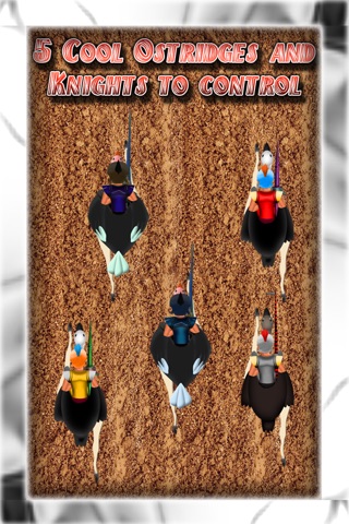 Medieval War Ostridge Joust : The crazy birds Knight Battle - Free Edition screenshot 2