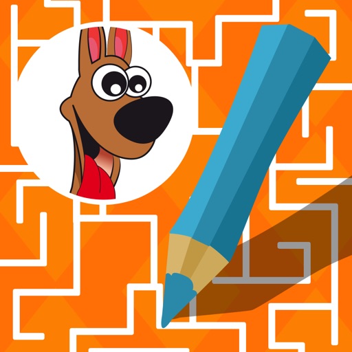 Labyrinth Learning games for children age 3-5: Help the animals to find their way through the maze icon