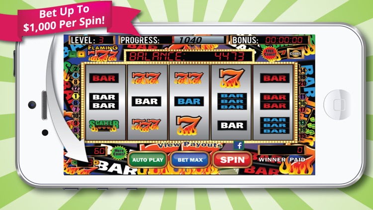 Flaming 7's Slot Machine