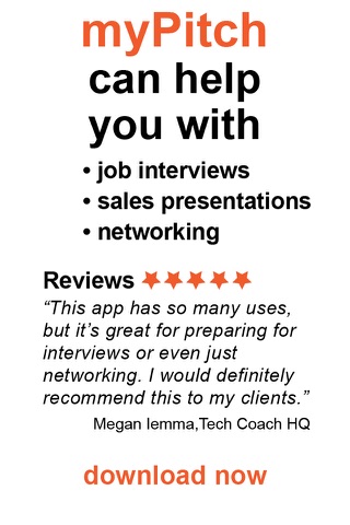 myPitch: Impress the recruiter at a job interview with your cv and elevator pitch screenshot 3