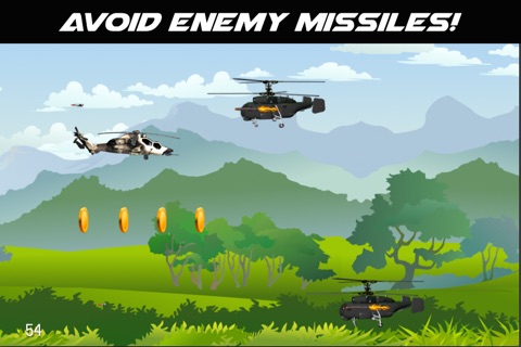 Attack Chopper 2 - Air-striker warrior against a black-hawk guild. Fly an Apache, dodge to avoid hordes of war-zone chaos. screenshot 4