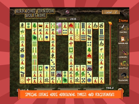 Mahjong Dragon Solitaire HD screenshot 2