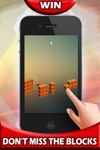 Red Jumpy Bounce King Ball - Jump Game to pass time and kill time in toilet screenshot 2