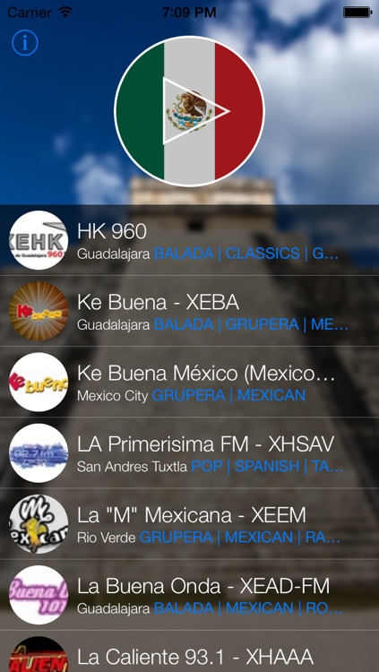 Mexico Radio - Tunein to live Mexican radio stations (México) screenshot-3