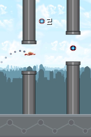Super Flappy Iron Hero - Tap and Fly screenshot 4
