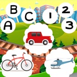 123  ABC Cool Car-Race  Great Vehicle School App For Kids Free Game for Children and Toddlers Education Rally