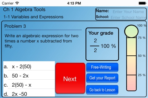 Algebra. screenshot 4