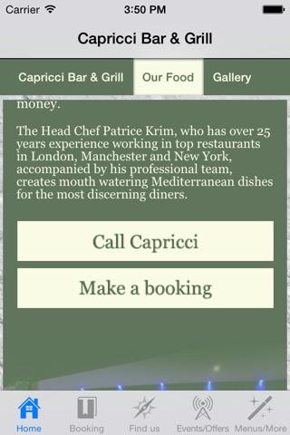 Capricci Bar & Grill screenshot 2