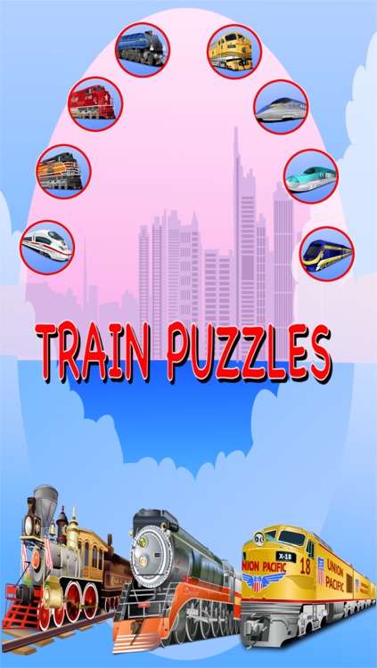 Train Games - Free Educational Jigsaw Puzzles for Kids and Preschool Toddler Learning Railway Vehicle Engine Transport and Love Locomotive Labs Power