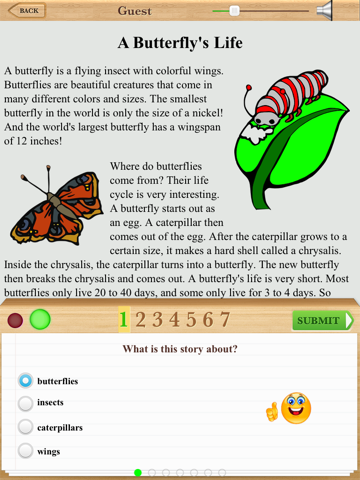 Second Grade - Third Grade NonFiction Reading Comprehension Free screenshot 2
