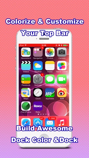 Pimp Color Dock & Status Bar & Service Dots & Battery Color(圖1)-速報App