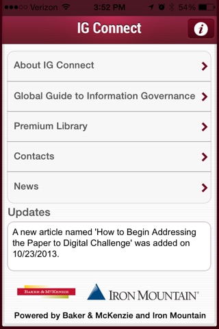 IG Connect - An Information Governance Application screenshot 2