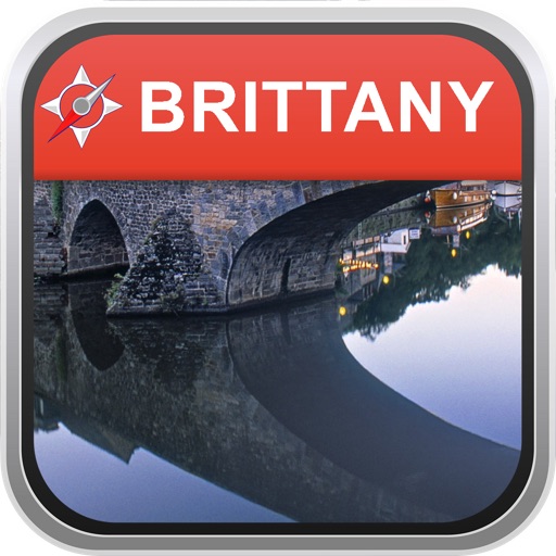 Offline Map Brittany, France: City Navigator Maps icon