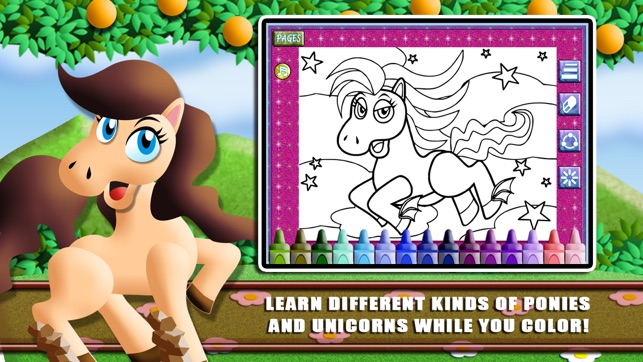 My Pony Coloring Book for Girls FREE - Paint Magic Pretty Li(圖2)-速報App