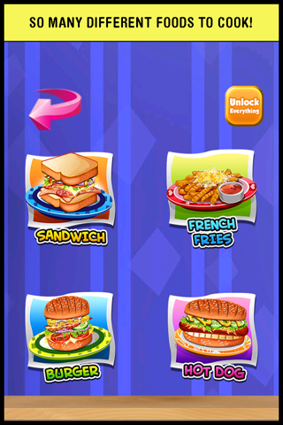 A Lunch Maker Fast Food Cooking Salon - cook my kids burger meal! screenshot 2