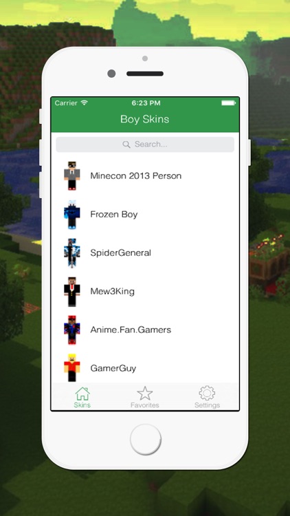 HD Boy Skins for Minecraft Pocket Edition