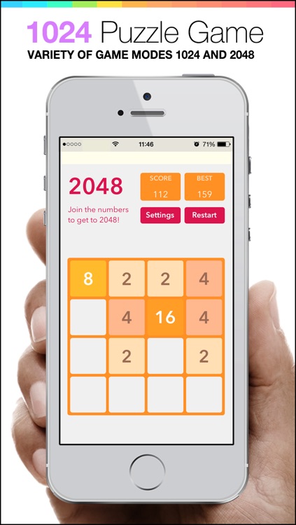 1024 Puzzle Game - mobile logic Game - join the numbers screenshot-4