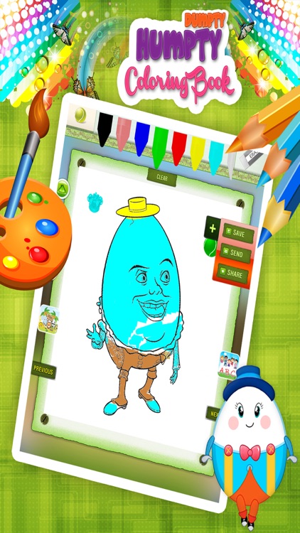 Humpty Dumpty Coloring Book For Kids screenshot-4