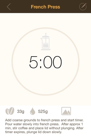 CoffeeTime! - coffee brew timer and recipes screenshot 3