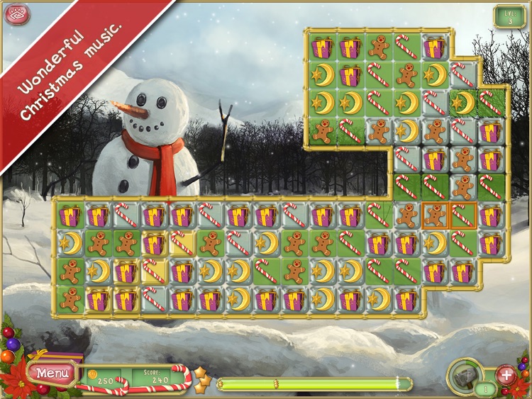 Christmas Mansion HD Free - Prepare your house for holiday in a free matching game