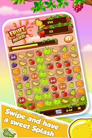Fruit Crush Mania – Match 3 Fun and Non Stop Free Arcade Game screenshot 3