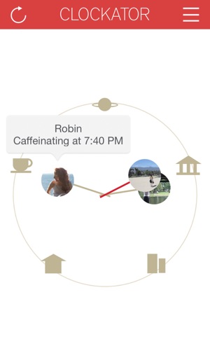 Clockator - Location Sharing