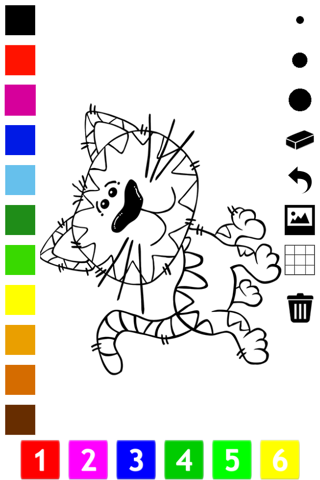 Cat Coloring Book for Little Children: Learn to draw and color cats, kittens and funny pet scenes screenshot 3