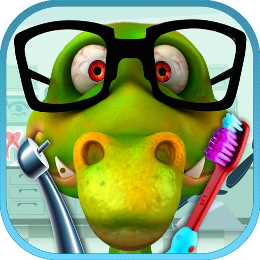 Wild Crocodile Visits the Dentist: Clean and Remove Cavities From This Alligator Mouth Icon