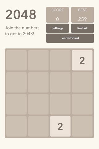 2048 number puzzle game screenshot 2