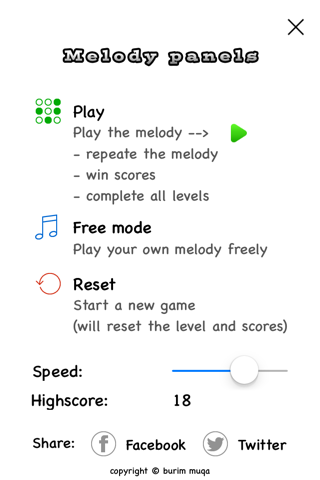 Melody panels screenshot 2