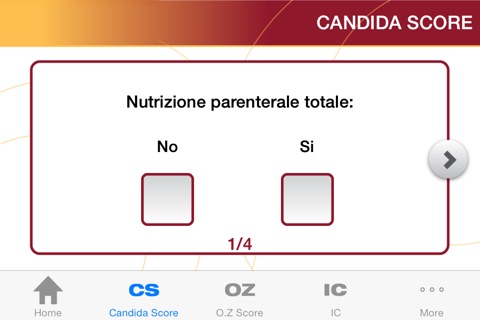 Candida Risk Calc screenshot 3