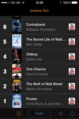my9 Top 40 : DK film charts screenshot 2