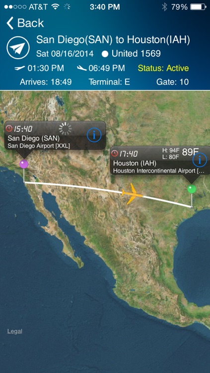Houston Intercontinental Airport Flight Tracker HOU
