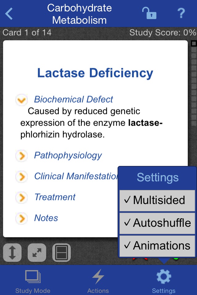 Biochemistry and Genetics Lange Flash Cards screenshot 3