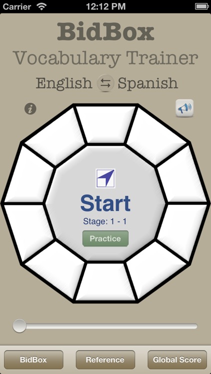Vocabulary Trainer: English - Spanish