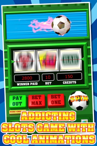 Lucky Soccer Slots - Free Fortune Slot Machine Mania screenshot 2