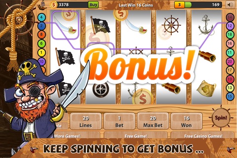 Rusty Pirate Slots - Amazing Multiple Vegas Style Slot Machine Game for Fun screenshot 3