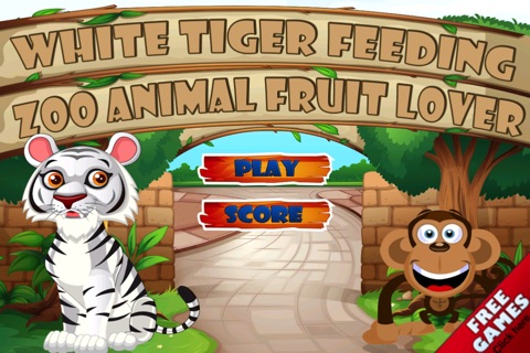 White Tiger Feeding Challenge - Wild Zoo Animal Fruit Lover screenshot 4