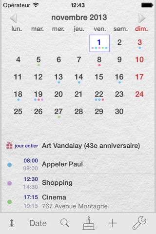 Page Calendar screenshot 2