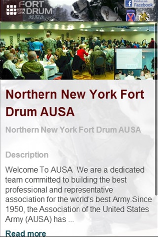 Northern New York Fort Drum AUSA screenshot 2