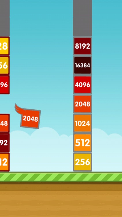 Flappy 2048 - Flap your wings and Jump through the Tiles to reach 2048 Tile! screenshot-3
