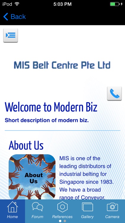 MIS Belt Centre