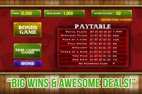 Ace Classic 5 Card Draw Jackpot Poker - Ultimate Vegas Casino and Slots Game screenshot 4