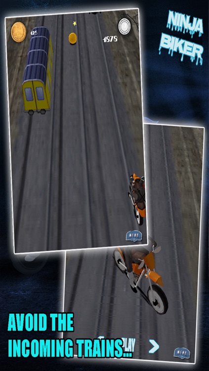 Ninja Biker - Highway to Train Track Rider
