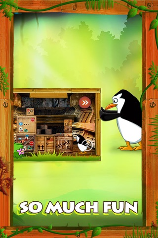 Penguins warehouse Super Racer Lite Free - The Jumping Penguin Racing the clock in the crazy Warehouse - Free Version screenshot 4