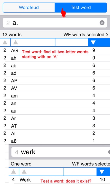 Words Finder Wordfeud Deutsch/German - find the best words for Wordfeud, crossword and cryptogram screenshot-4